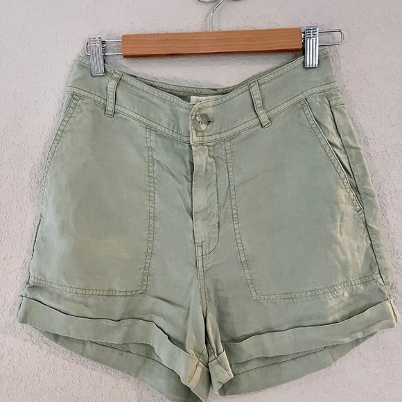 Anthropologie cloth & stone high-rise cargo shorts - Picture 4 of 6